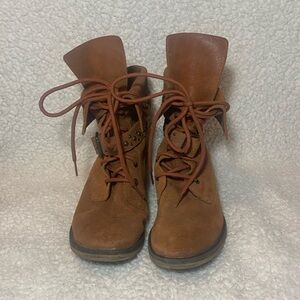Westies Brown Lace-Up Ankle High Boots Size 8